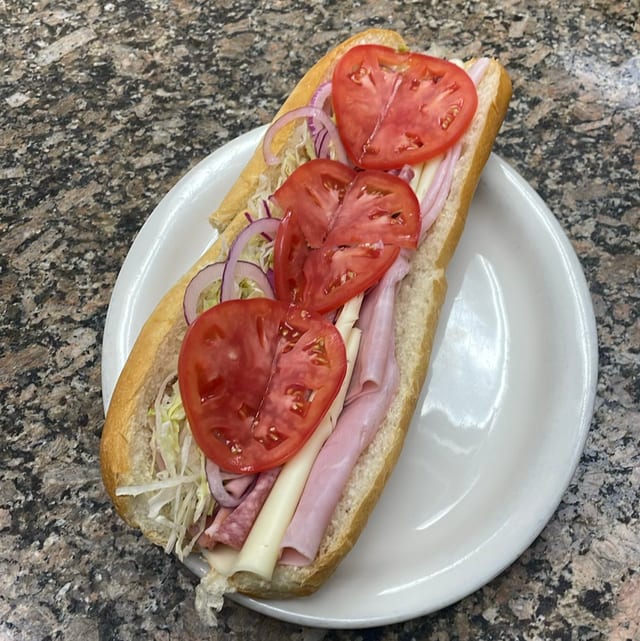 # 3 Provolone, Salami, Ham, Capicola, Pepper, Ham Hoagie.