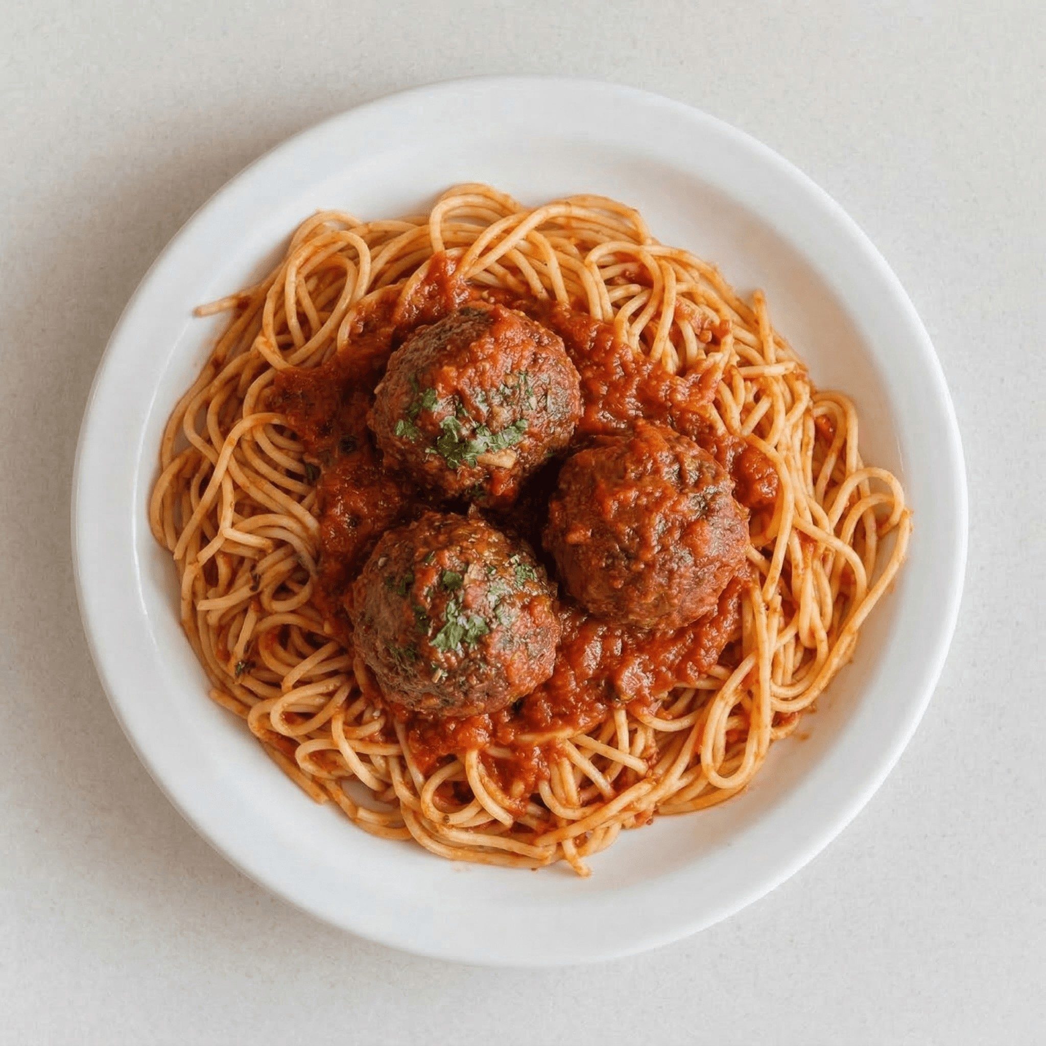 Spaghetti with Meatballs Pasta.