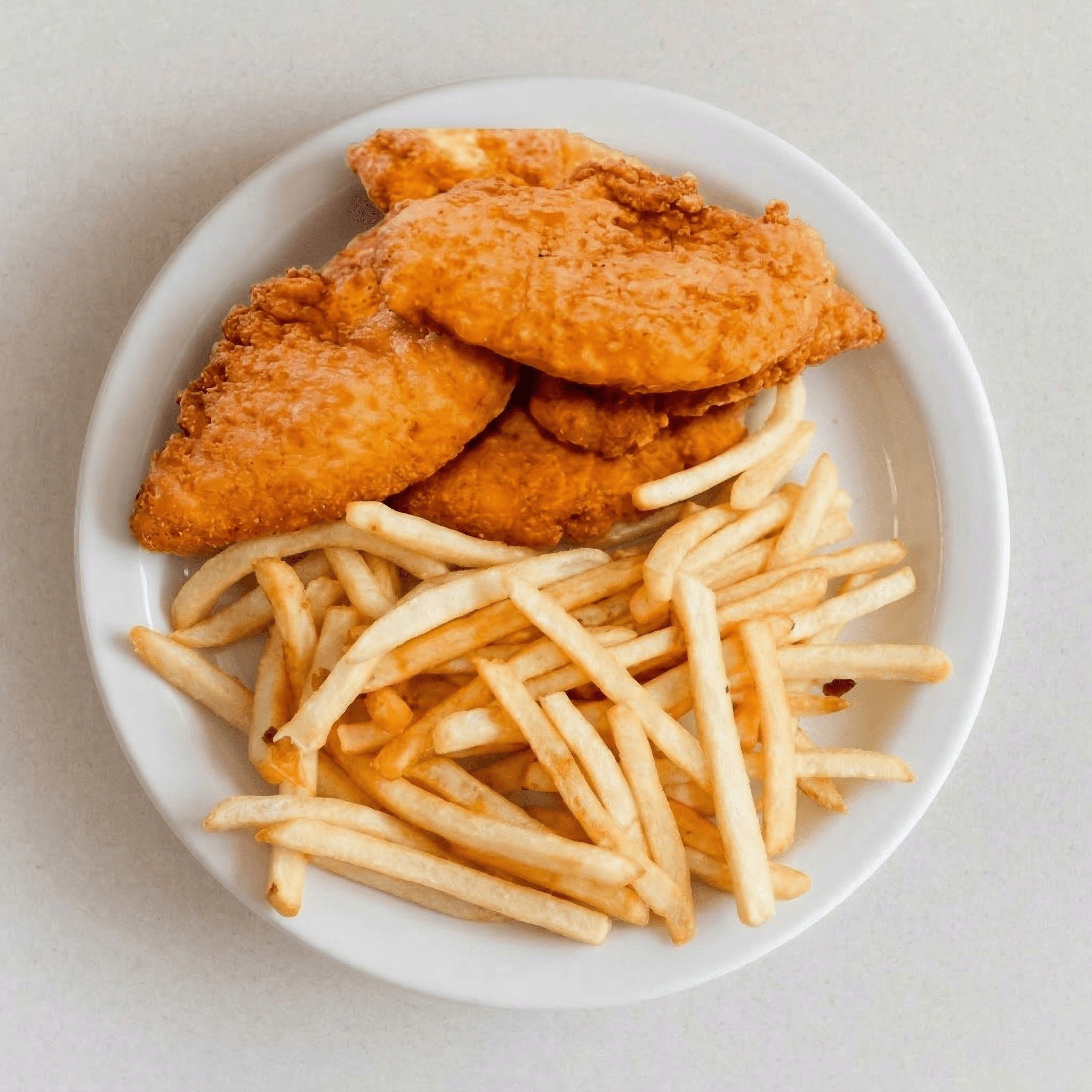 Breaded Chicken Filets Platter.